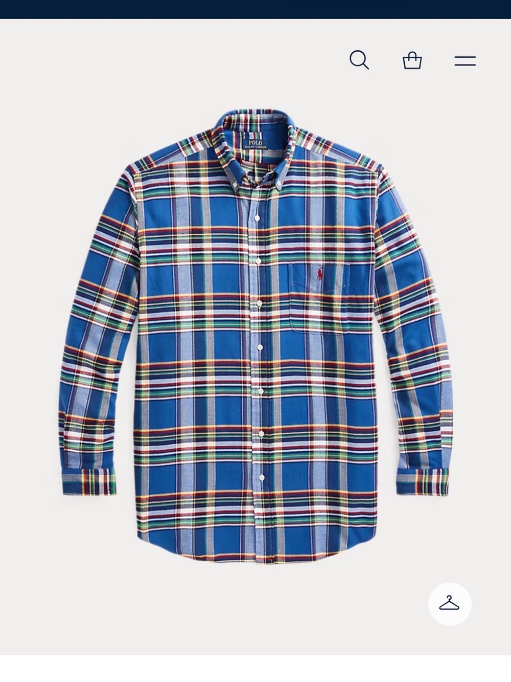 Polo by Ralph Lauren Blue Multi-Color Plaid Button-Down Shirt